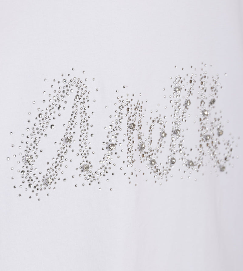 T-shirt blanc pailleté