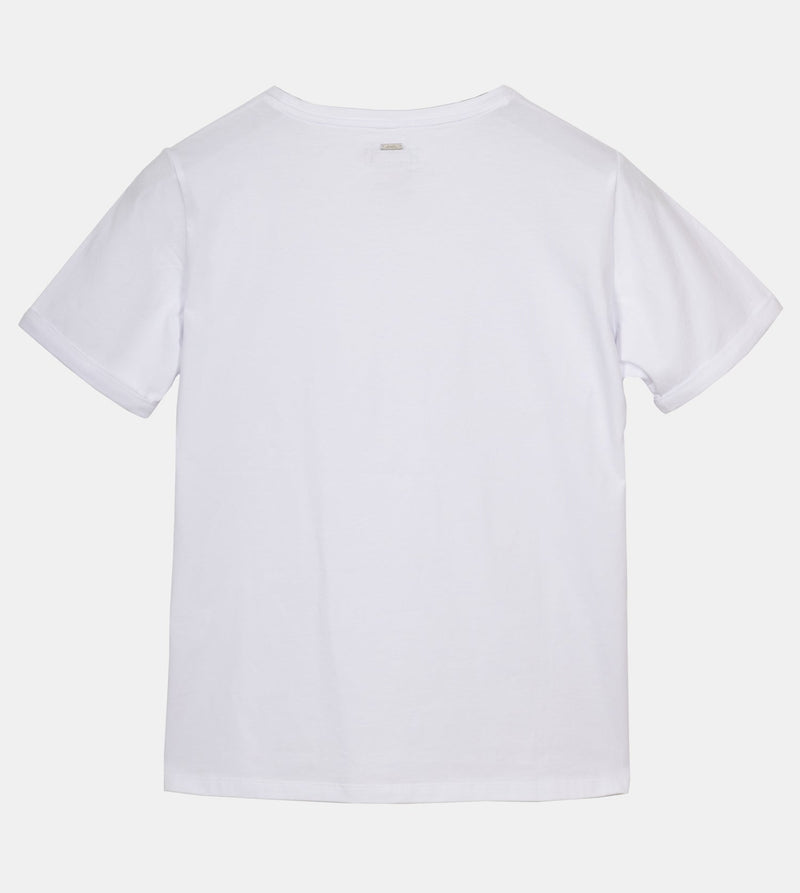 T-shirt blanc pailleté