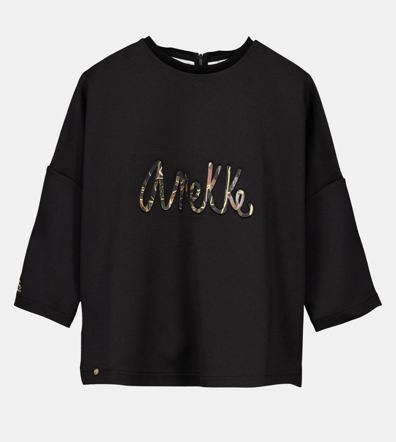 Sweat-shirt noir logo