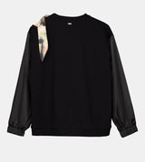 Sweat-shirt noir cut-out