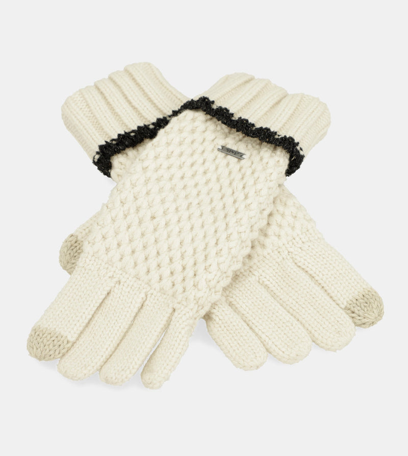 Gants en maille, beige