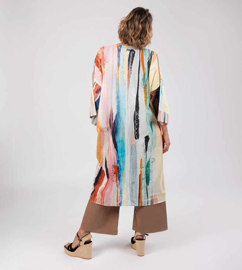 Kimono long imprimé Studio