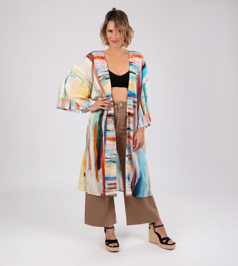 Kimono long imprimé Studio