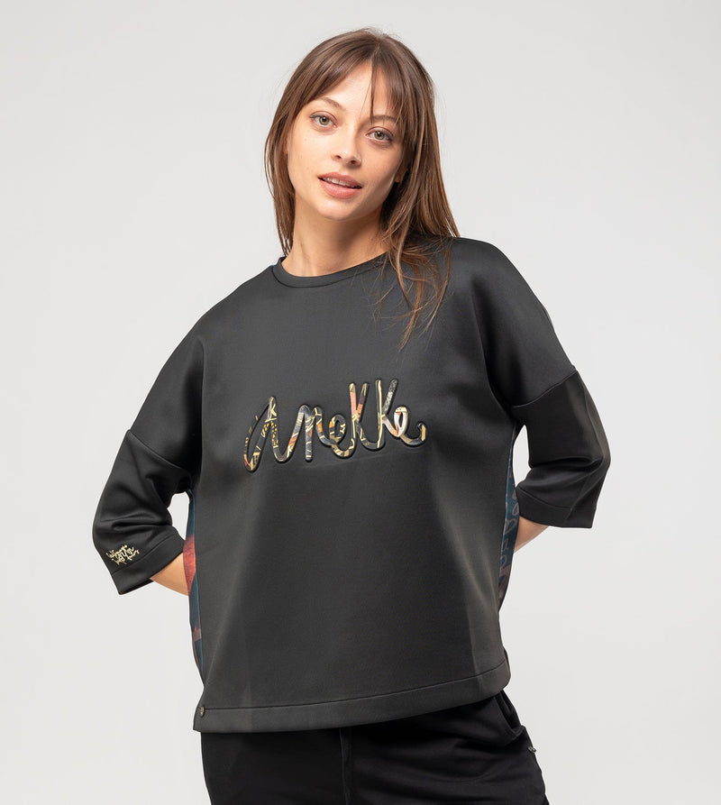 Sweat-shirt noir logo