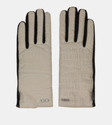 Gants Contemporary noir et beige