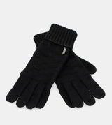 Gants tricotés noirs