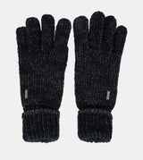 Gants logomania bleu marine