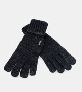 Gants logomania bleu marine