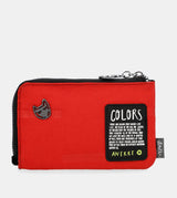 Couleurs de la nature Rouge Red Purse avec portefeuille rouge