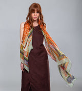 Magic Souls Ocher Print Scarf