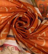 Magic Souls Ocher Print Scarf