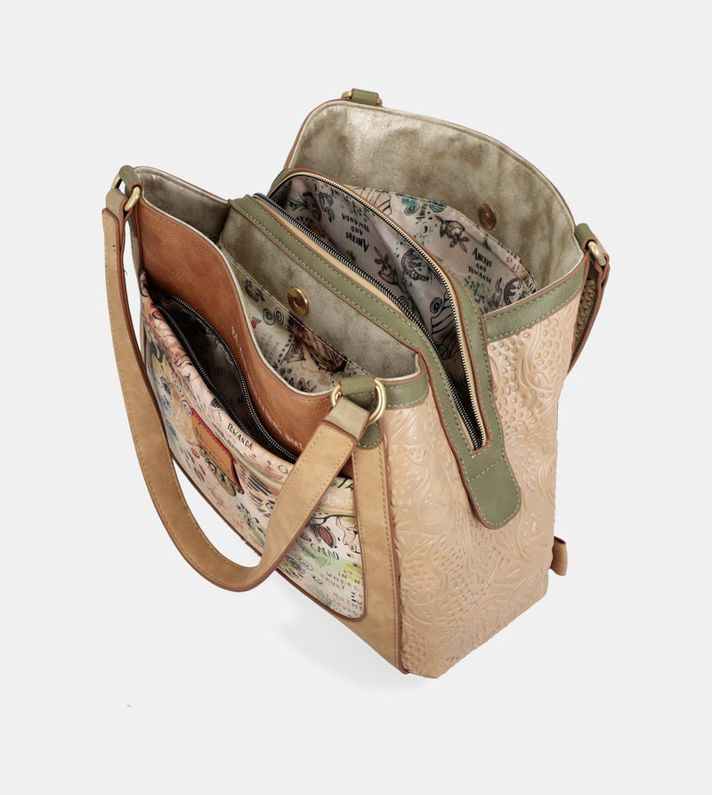 Amazonia crossbody sac avec 3 compartiments anekke