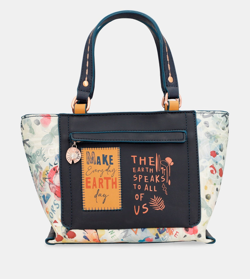 Nature Pachamama Navy Blue Tote Sac