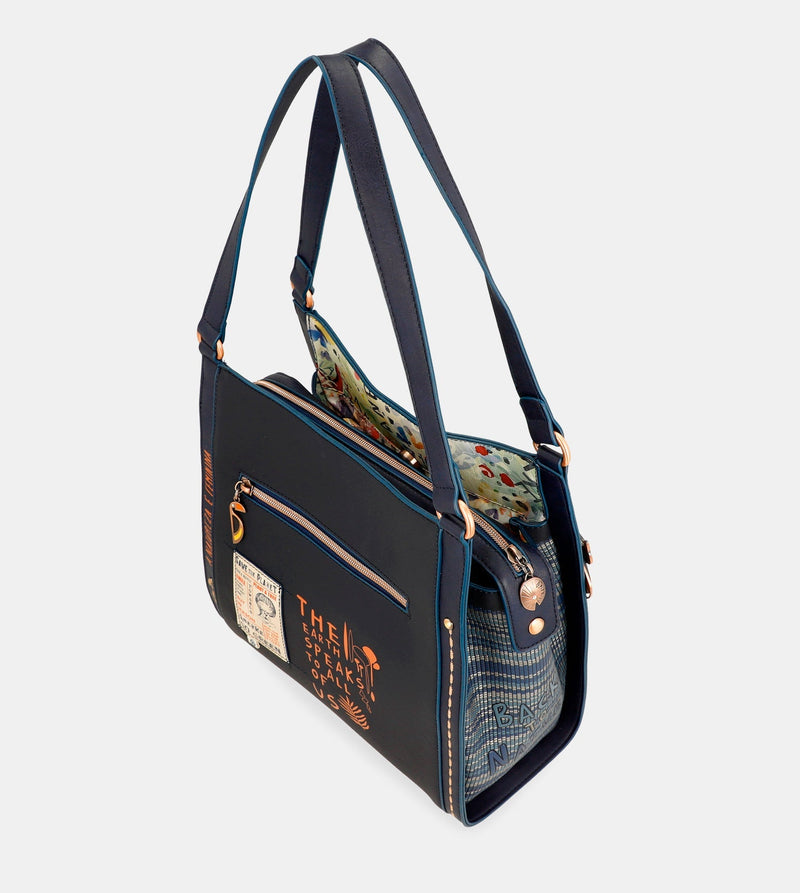 Nature Pachamama Navy Blue Crossbody Bag