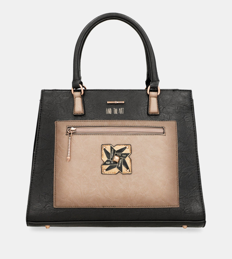 SHōen Black Tote avec bandoulière