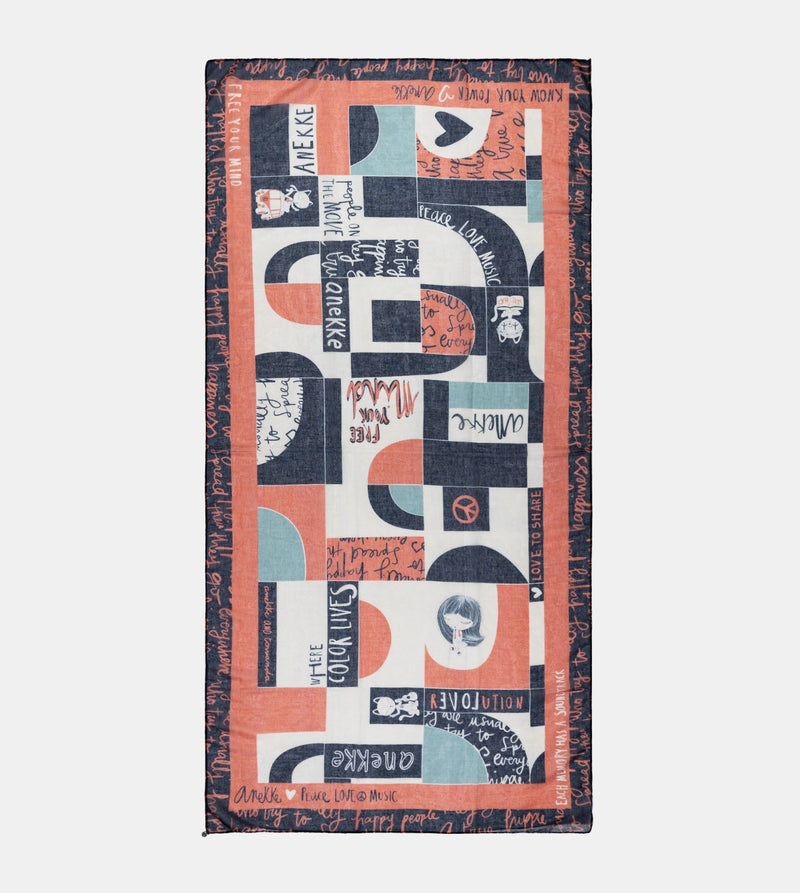 Foulard orange Sixties