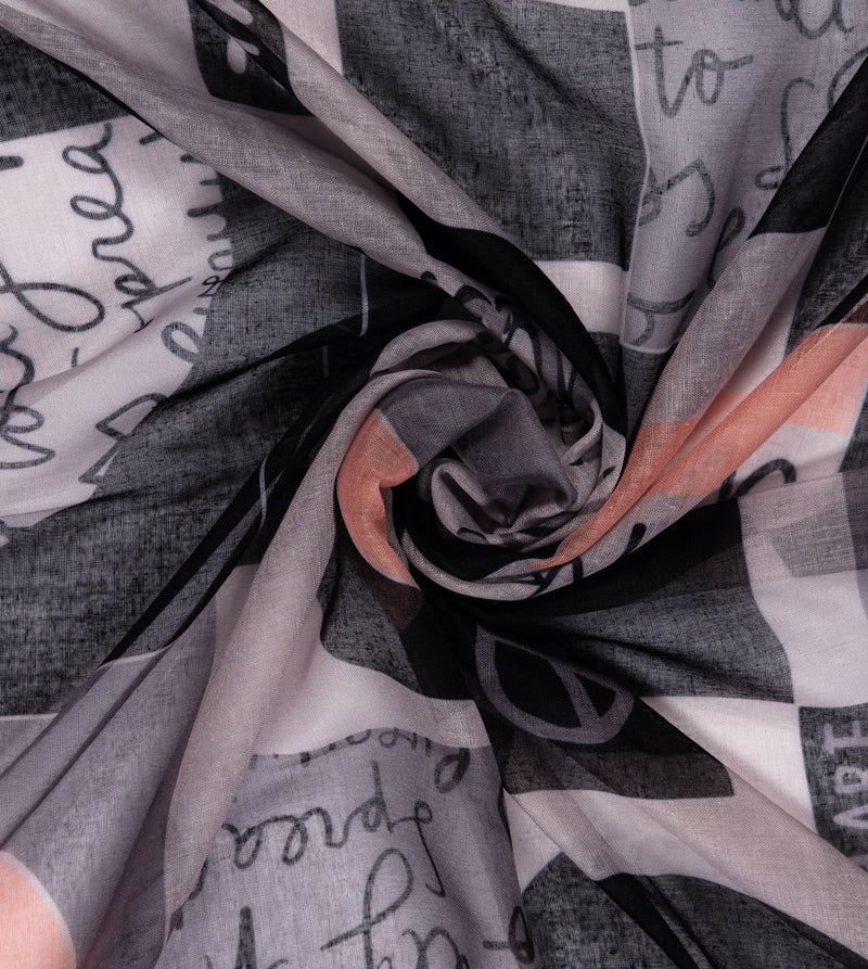 Foulard gris Sixties