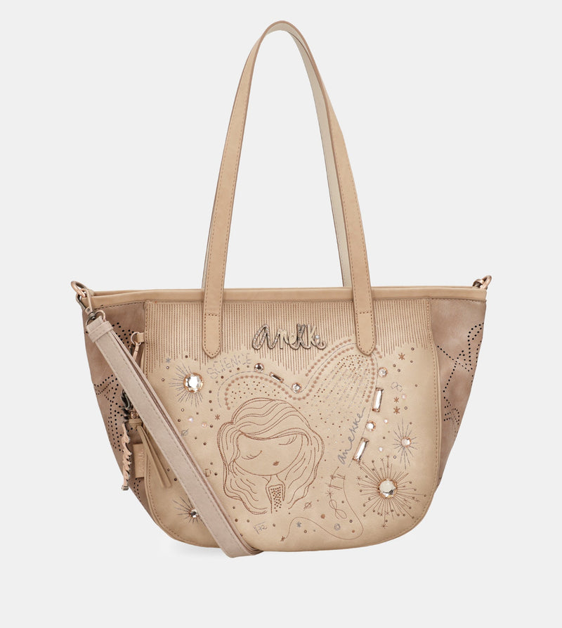 Sac shopper grand format nude Studio