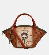 Sac panier camel Peace & Love