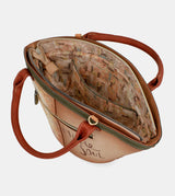 Sac panier camel Peace & Love