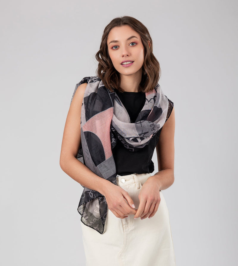 Foulard gris Sixties