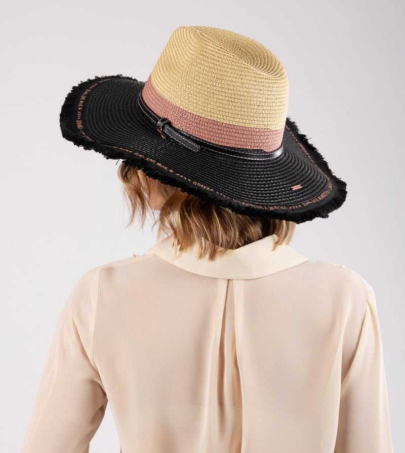 Chapeau raphia assorti