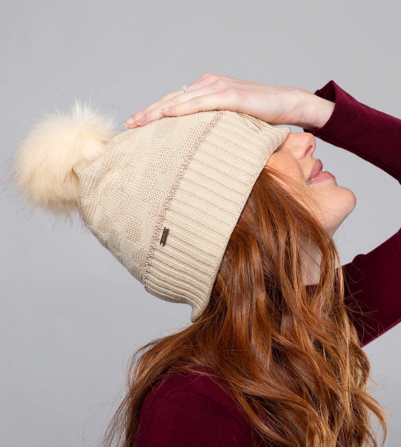 Chapeau Shodō en laine beige